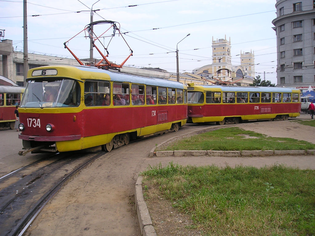 Харьков, Tatra T3SU (двухдверная) № 1734