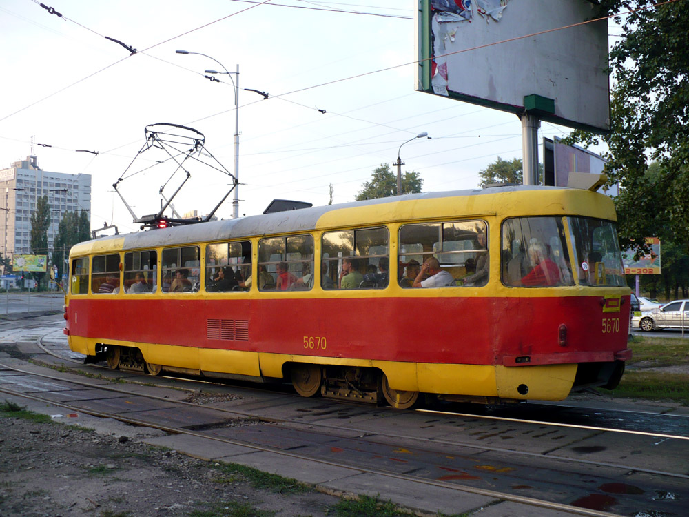 Киев, Tatra T3SU № 5670