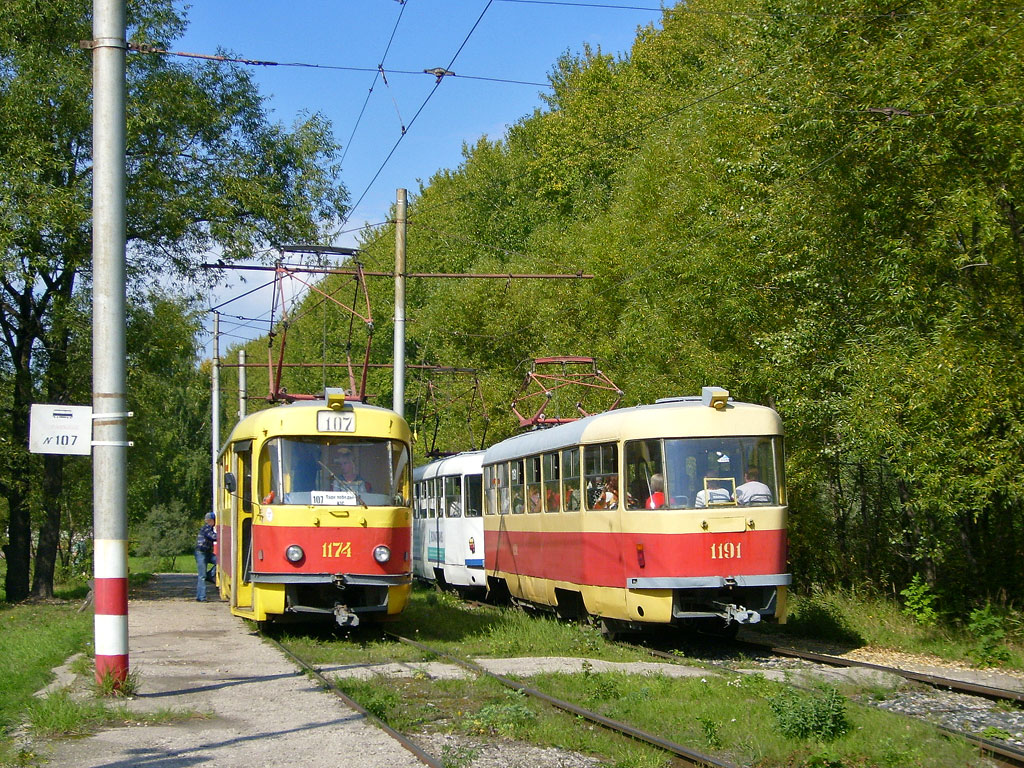 Uljanowsk, Tatra T3SU Nr. 1174; Uljanowsk, Tatra T3SU Nr. 1191; Uljanowsk — Knots, Terminal stations