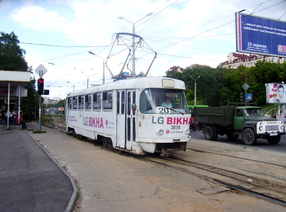 Харьков, Tatra T3SU (двухдверная) № 3070
