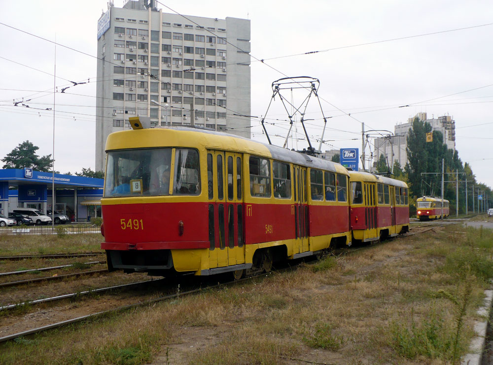 Киев, Tatra T3SU № 5491