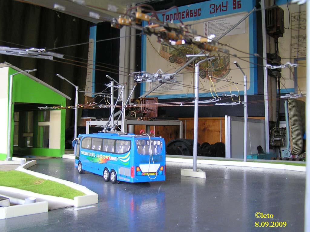 კრასნოიარსკი — A mock-up of a trolleybus depot; Modelling
