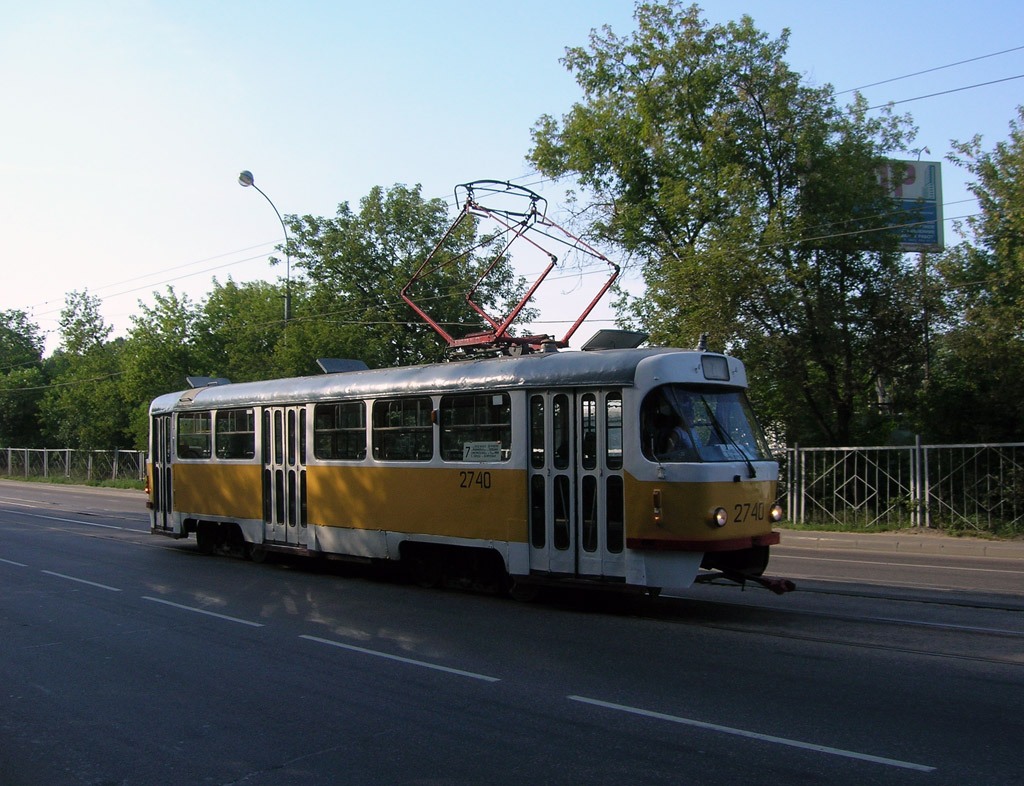Москва, Tatra T3SU № 2740