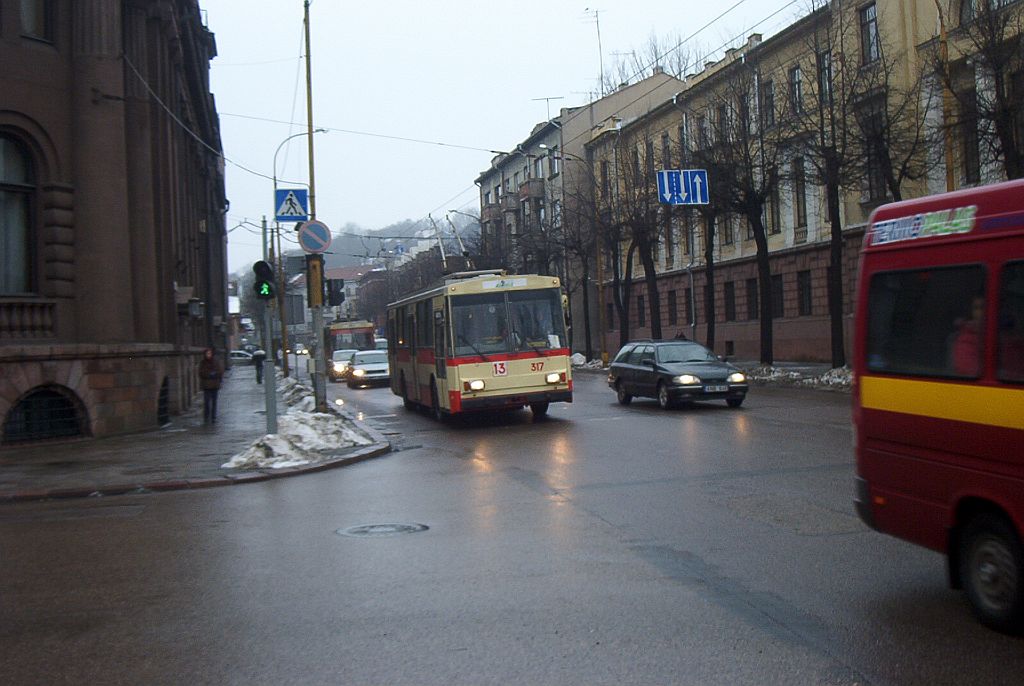 Каунас, Škoda 14Tr89/6 № 317