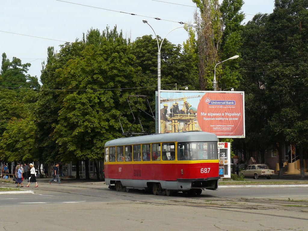 Каменское, Tatra T3SU № 687