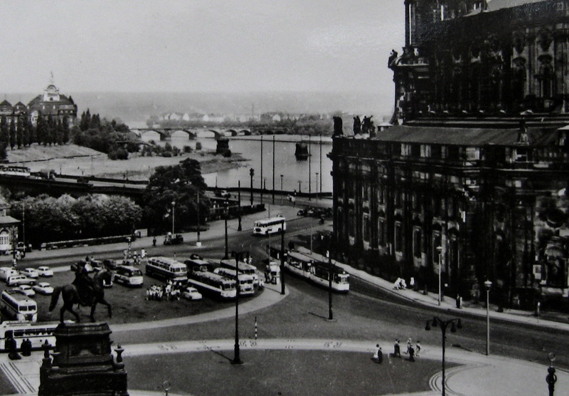Дрезден — Старые фотографии (трамвай)