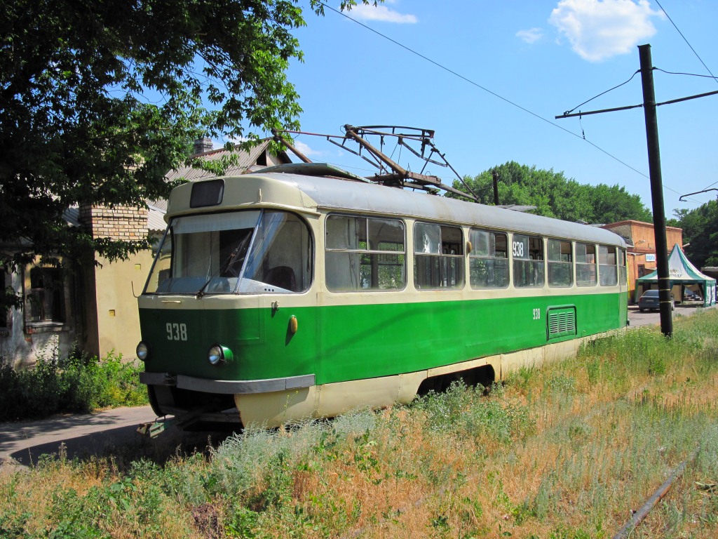 Donetsk, Tatra T3SU # 938; Donetsk — Tram line to Mushketovo station
