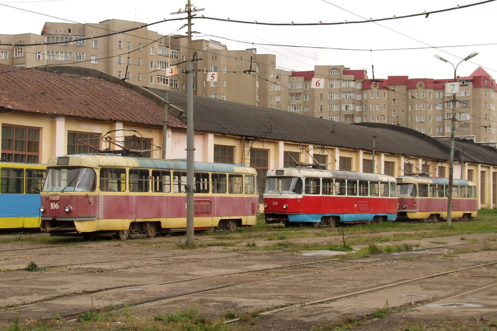 Tver, Tatra T3SU Br. 106; Tver, Tatra T3SU Br. 124; Tver, Tatra T3SU Br. 105