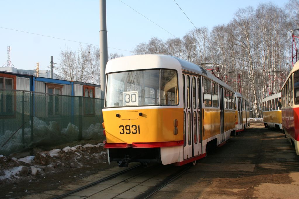 Москва, Tatra T3SU № 3931