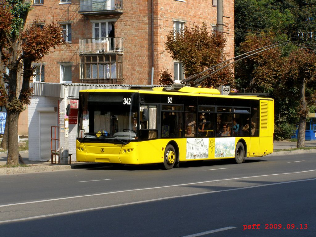 Черновцы, ЛАЗ E183D1 № 342