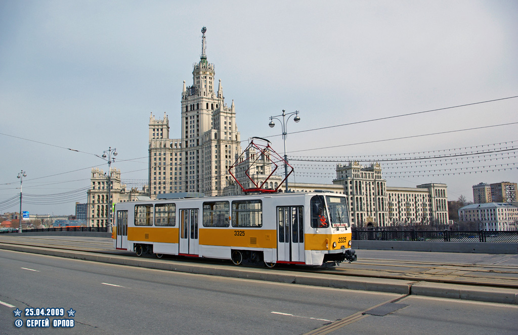 Москва, Tatra T7B5 № 3325 Москва, Tatra T7B5 № 3325