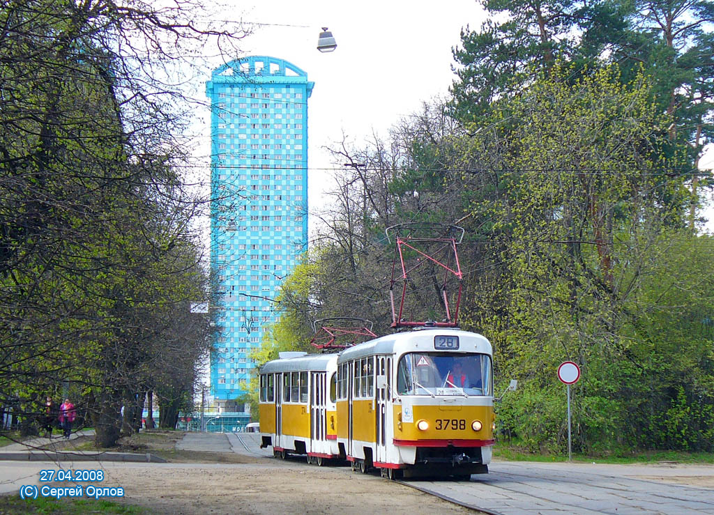 Москва, Tatra T3SU № 3798