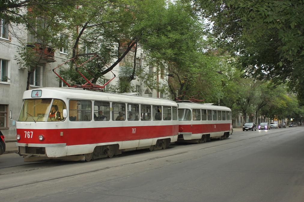 Самара, Tatra T3SU (двухдверная) № 767