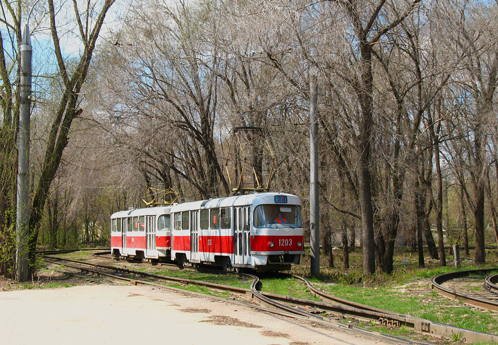Самара, Tatra T3SU № 1203; Самара — Конечные станции и кольца (трамвай)