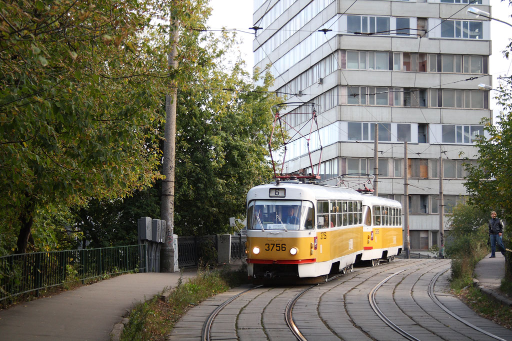 Moskva, Tatra T3SU № 3756