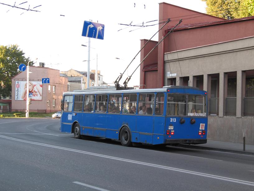 Каунас, Škoda 14Tr89/6 № 313
