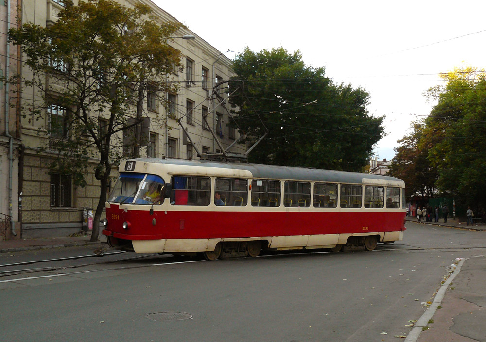 Киев, Tatra T3SU № 5991; Киев — Трамвайные линии: Закрытые линии