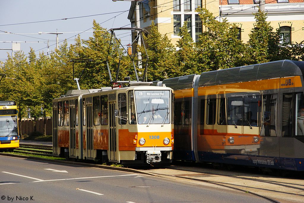 Leipzig, Tatra KT4D № 1308
