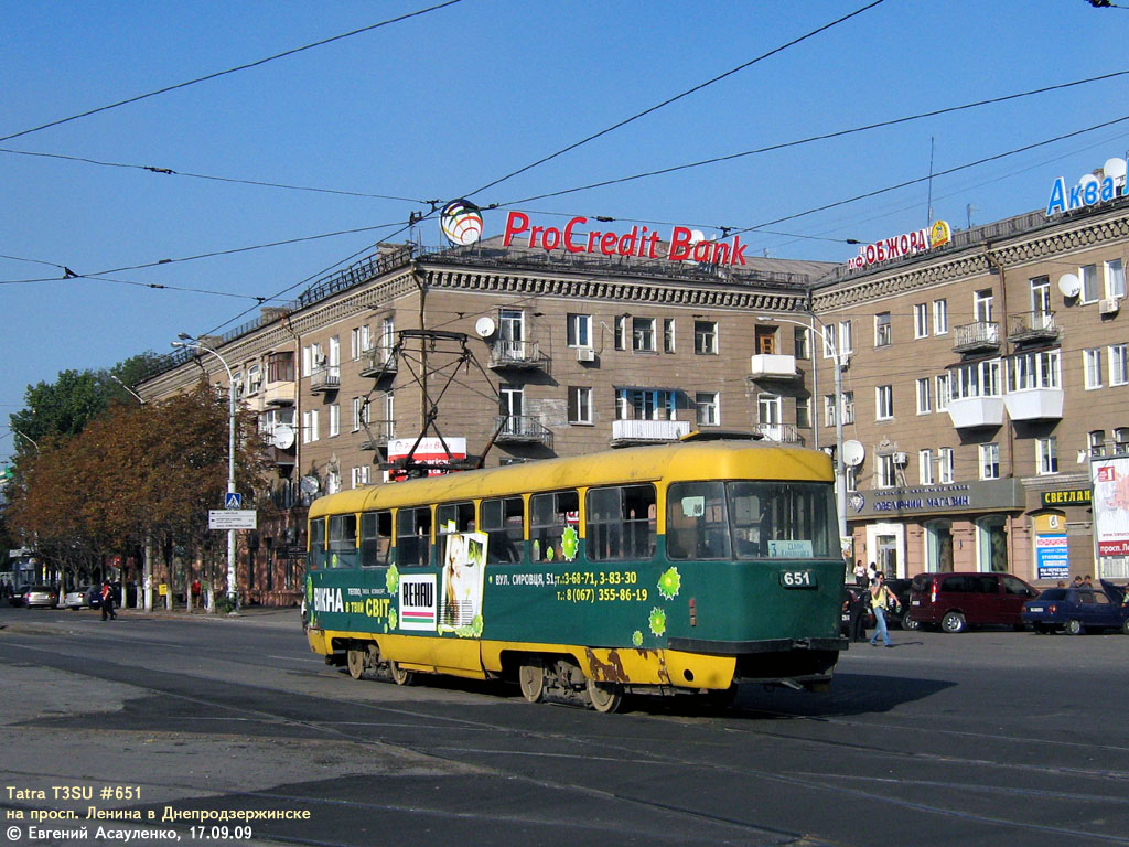 Каменское, Tatra T3SU № 651