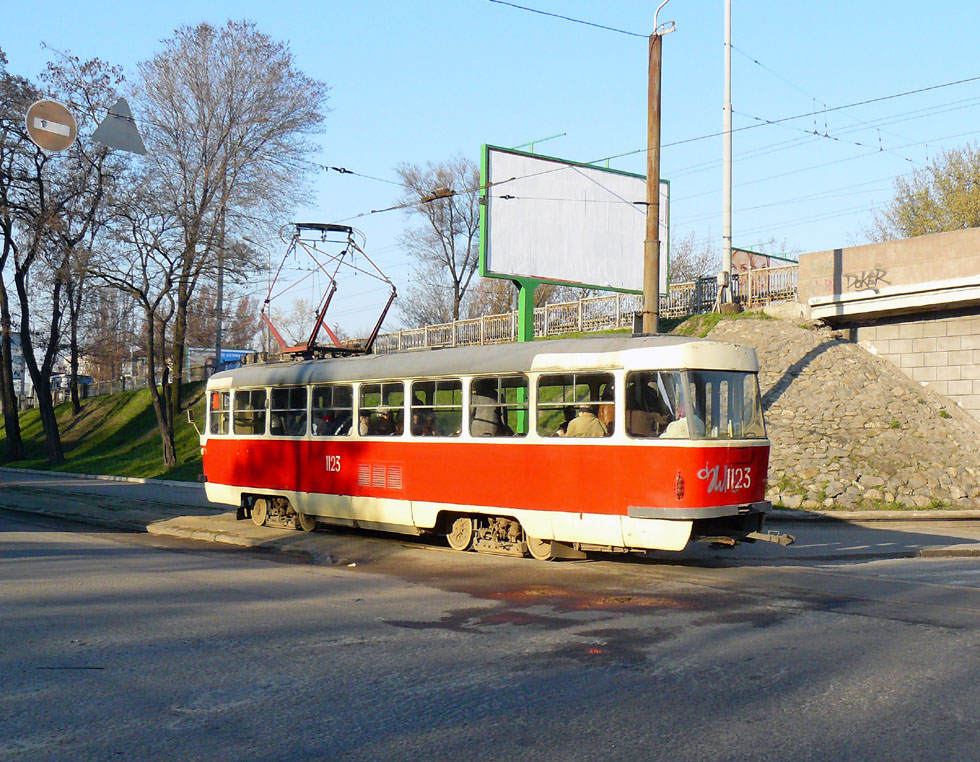 Днепр, Tatra T3SU (двухдверная) № 1123 Днепр, Tatra T3SU (двухдверная) № 1123