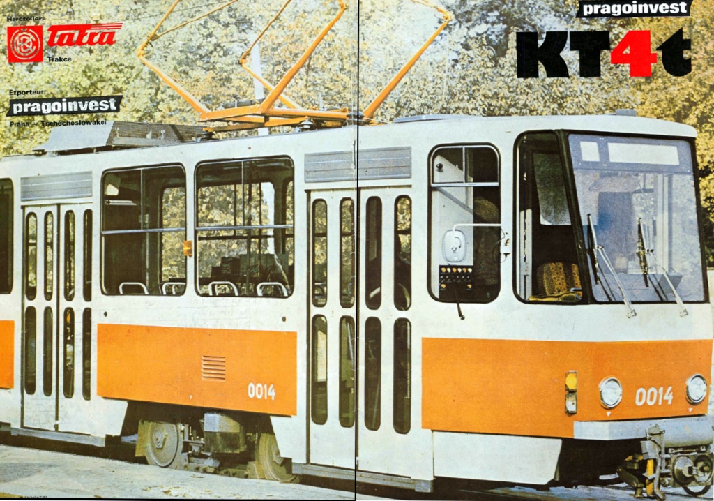 Прага, Tatra KT4Dt № 0014; Прага — Завод ЧКД Татра; Реклама и документация