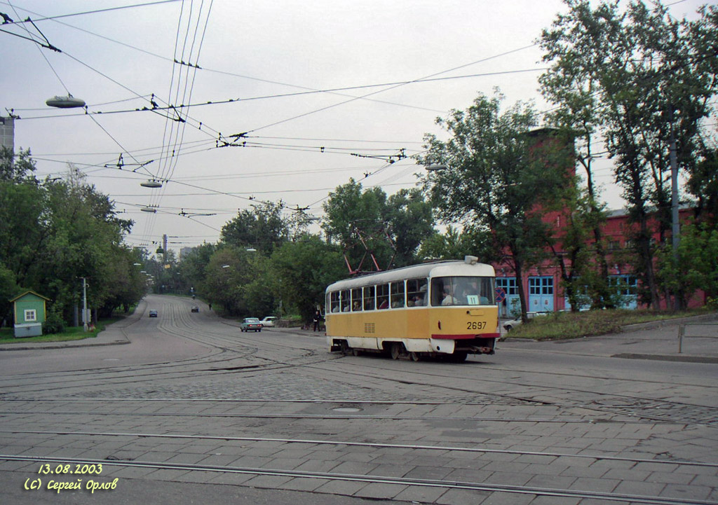 Москва, Tatra T3SU № 2697