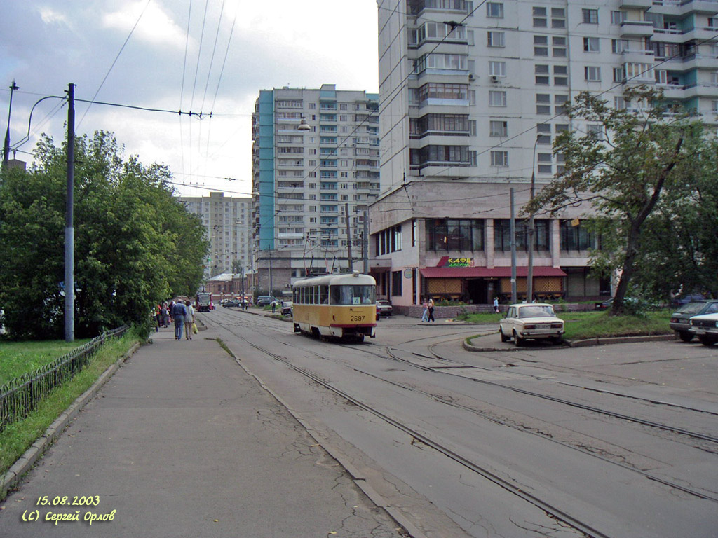 Moscova, Tatra T3SU Nr. 2697; Moscova — Tram lines: Eastern Administrative District