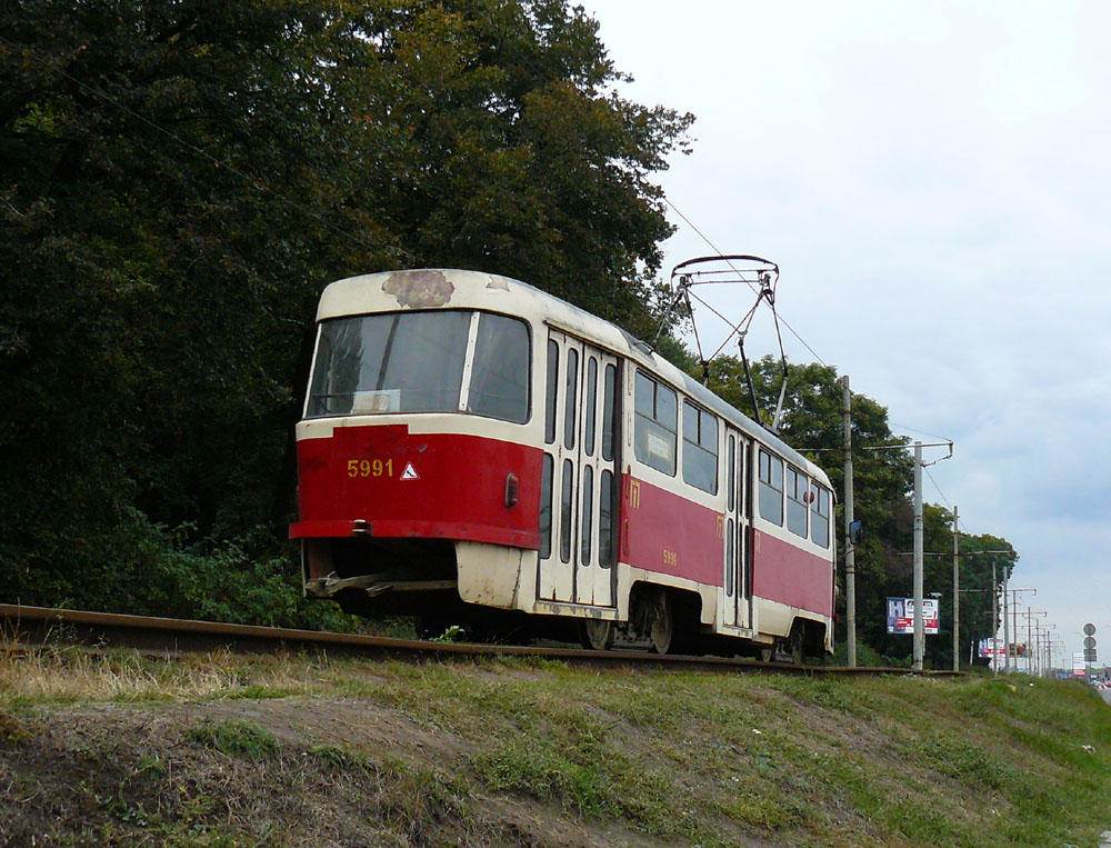 Киев, Tatra T3SU № 5991; Киев — Трамвайные линии: Закрытые линии