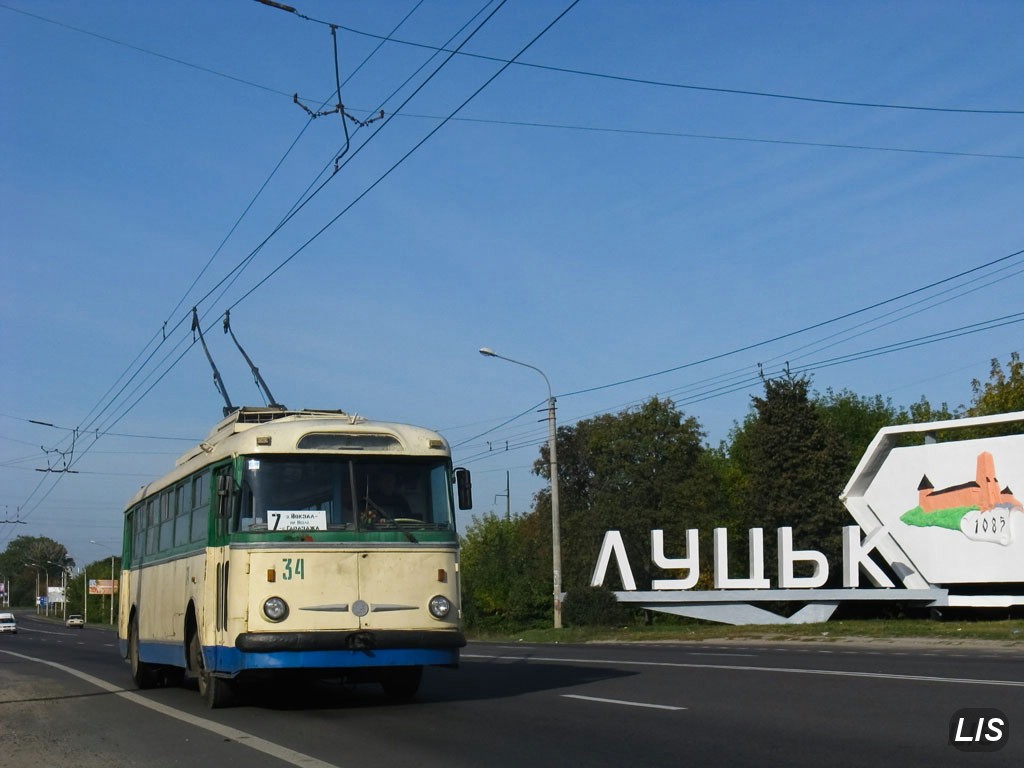 Луцк, Škoda 9Tr19 № 34; Луцк — Троллейбусная экскурсия 26.09.2009