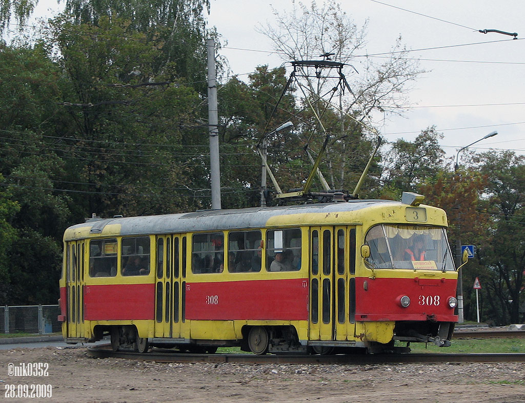 Курск, Tatra T3SU № 308