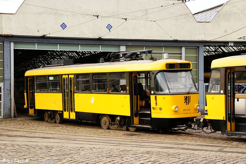 Dresde, Tatra T4D-MT N°. 224 213; Dresde — Scrapping of Tatra trams