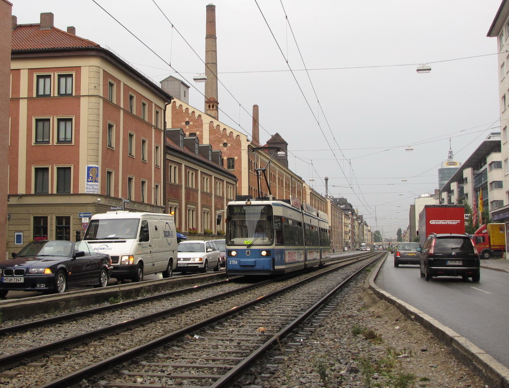 Munich, Adtranz R2.2 № 2156 Munich, Adtranz R2.2 № 2156