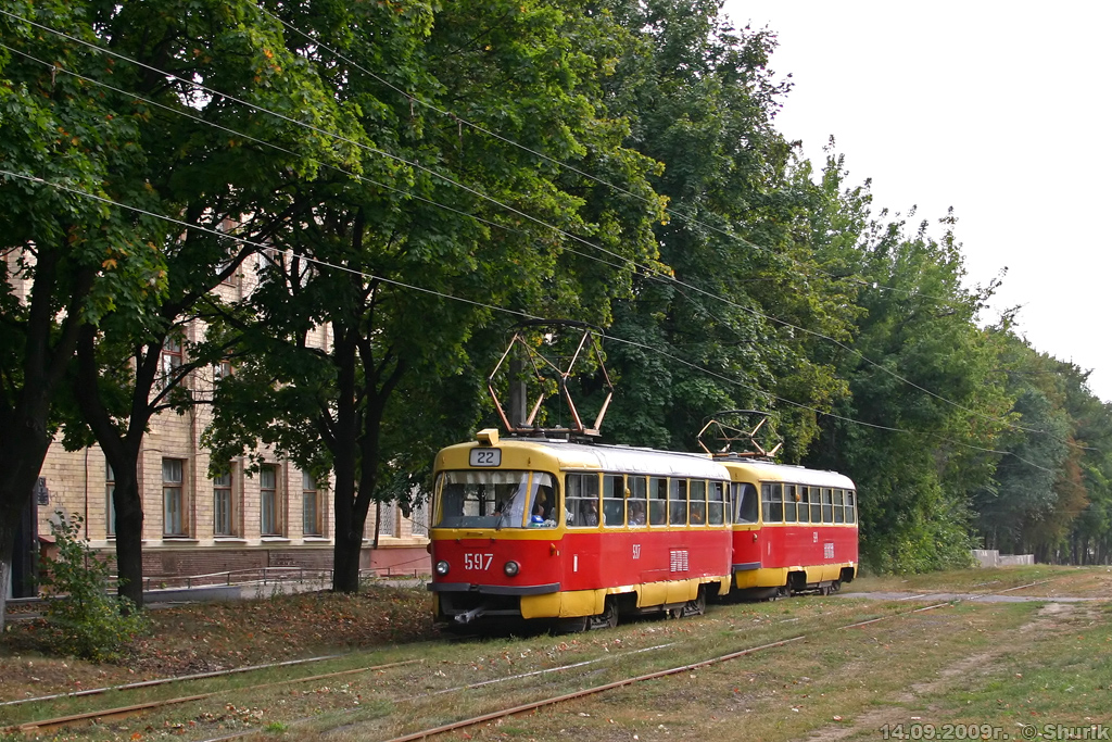 Харьков, Tatra T3SU № 597