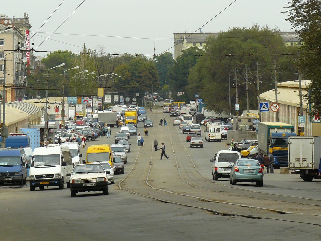 Dnipro — Tram network — right-bank part