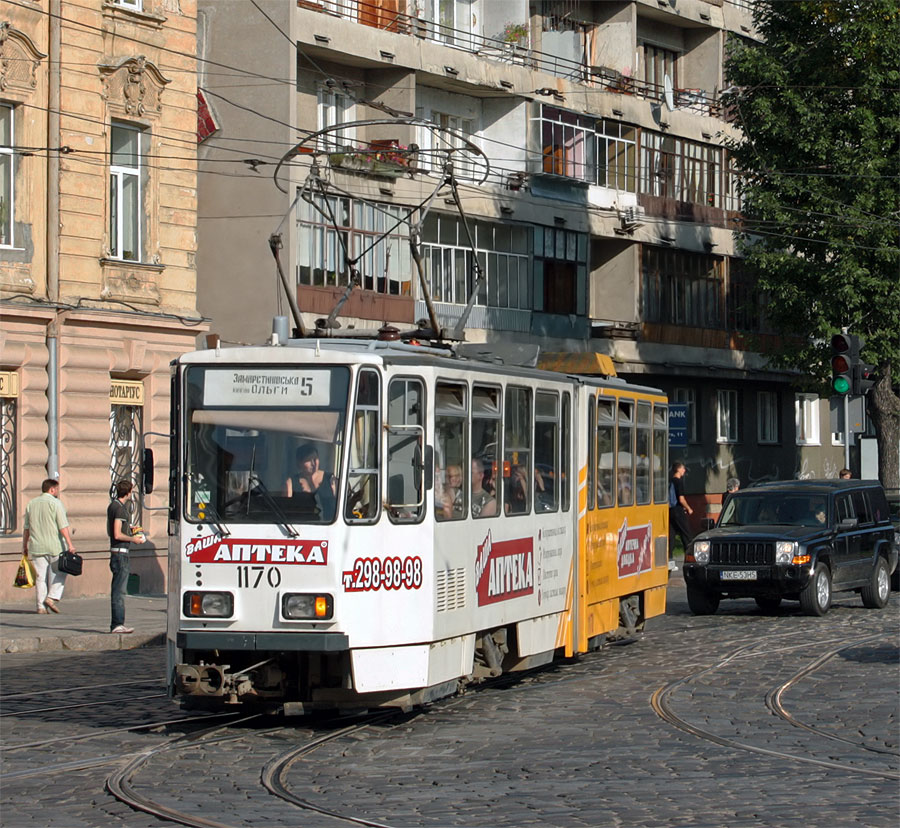 Львов, Tatra KT4D № 1170
