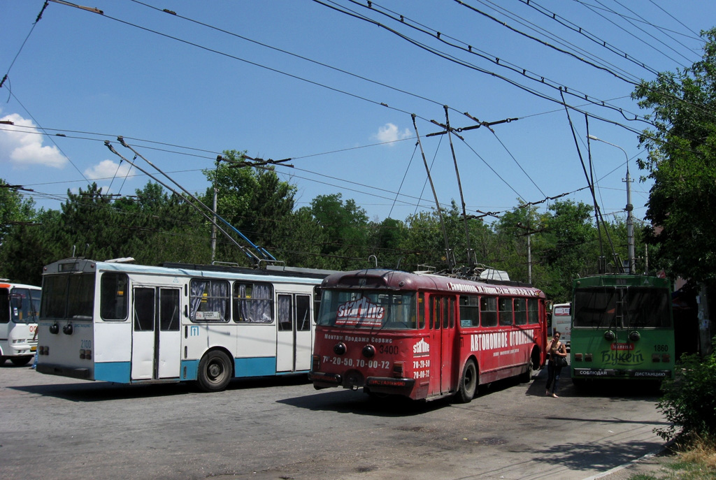 ყირიმის ტროლეიბუსი — End stations and U-turn rings