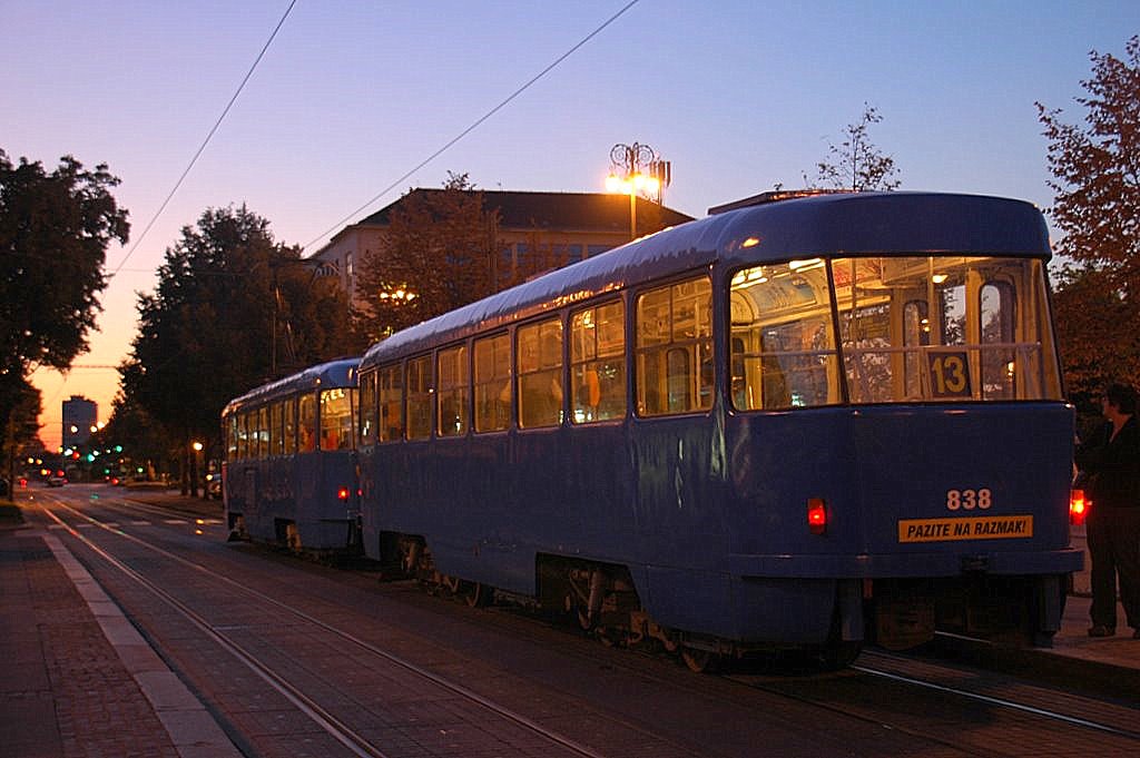 Zagreba, Tatra B4YU № 838