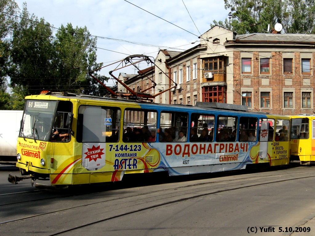 Харьков, Tatra T6B5SU № 4527