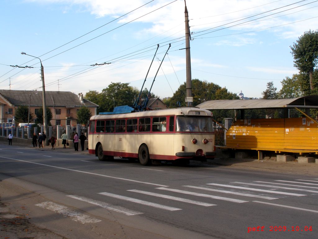 Черновцы, Škoda 9TrH25 № 202