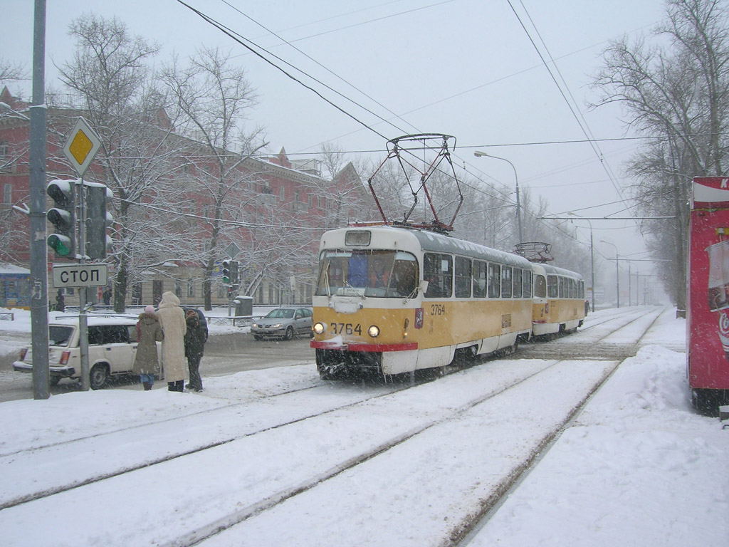 Москва, Tatra T3SU № 3764