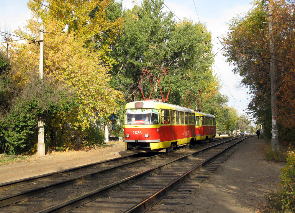 Volgograd, Tatra T3SU (2-door) # 2626; Volgograd, Tatra T3SU (2-door) # 2627 Volgograd, Tatra T3SU (2-door) # 2626; Volgograd, Tatra T3SU (2-door) # 2627