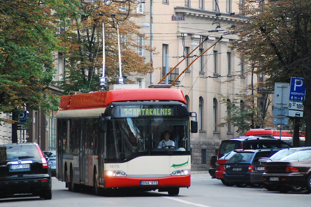 Vilnius, Solaris Trollino II 15 AC č. 1675