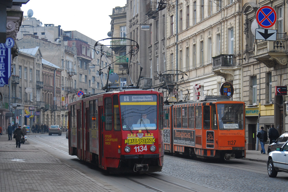 Львов, Tatra KT4SU № 1134