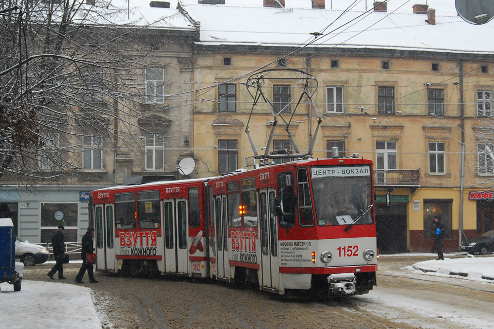 Львов, Tatra KT4D № 1152