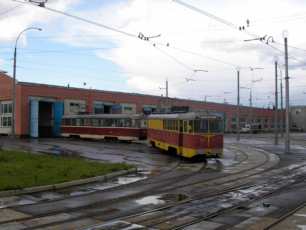 Киев, КТВ-57 № АВ-2; Киев, Tatra T3SU № 5562; Киев — Трамвайные депо: имени Шевченко. Новая территория на Борщаговке