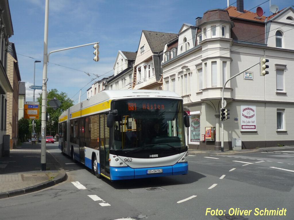 Золинген, Hess SwissTrolley 3 (BGT-N2C) № 962