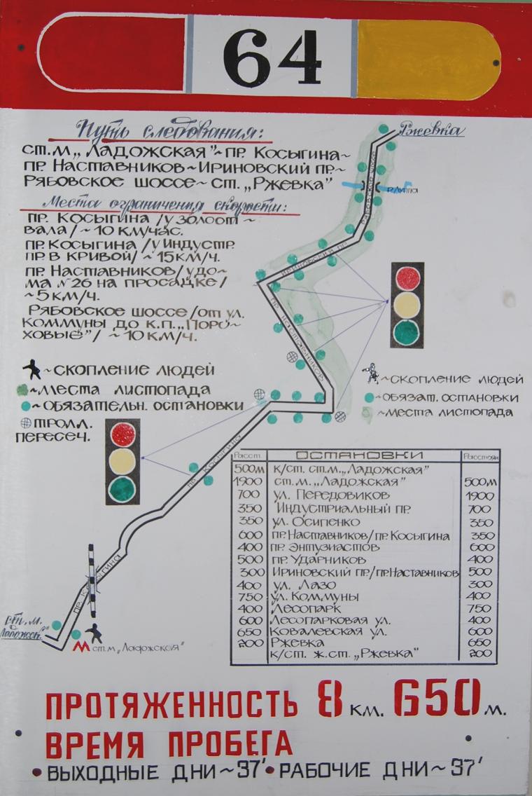 Санкт-Петербург — Схемы отдельных маршрутов