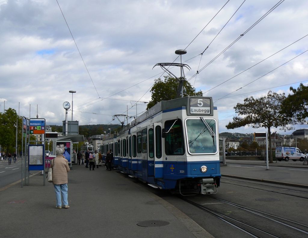Цюрих, SWS/SWP/BBC Be 4/6 "Tram 2000" № 2021