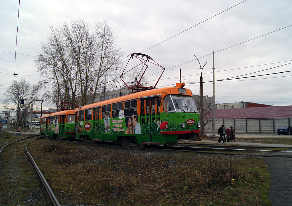 Yekaterinburg, Tatra T3SU № 654