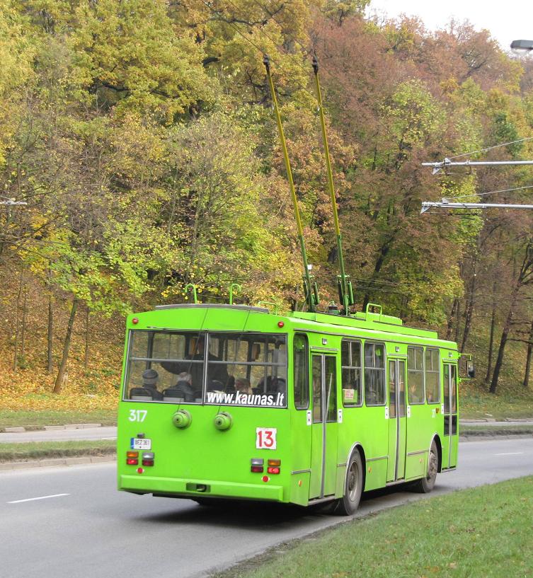 Каунас, Škoda 14Tr89/6 № 317
